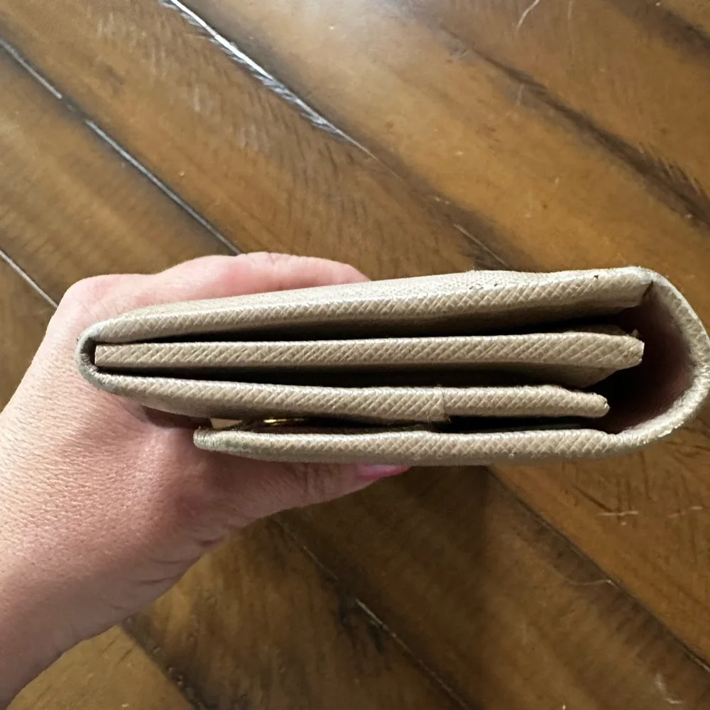 Prada Beige Saffiano Continental Wallet - Picture 5 of 16